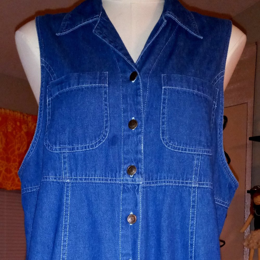 Take Nine  Blue Jean Maternity Dress  Size S
